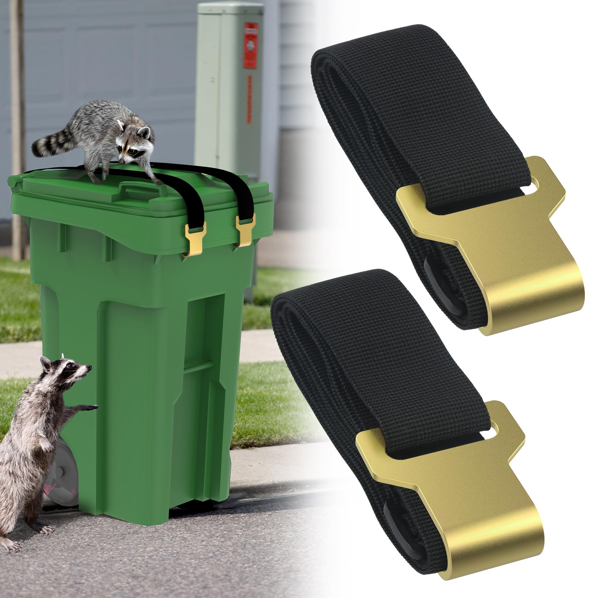Gadgetzan Trash Can Lock,Universal Garbage Can Lock for Animals